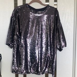 ASOS sequinned shirt